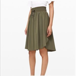 Lululemon everyday skirt khaki green